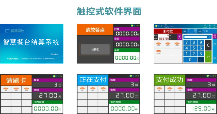 智慧餐臺結(jié)算系統(tǒng)軟件界面