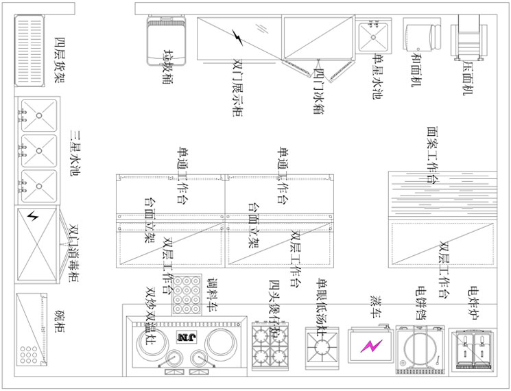 食堂廚房設(shè)備設(shè)計(jì)方案圖